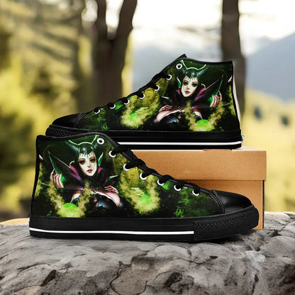 Maleficent Princess Aurora Custom High Top Sneakers Shoes