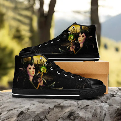 Maleficent Princess Aurora Custom High Top Sneakers Shoes