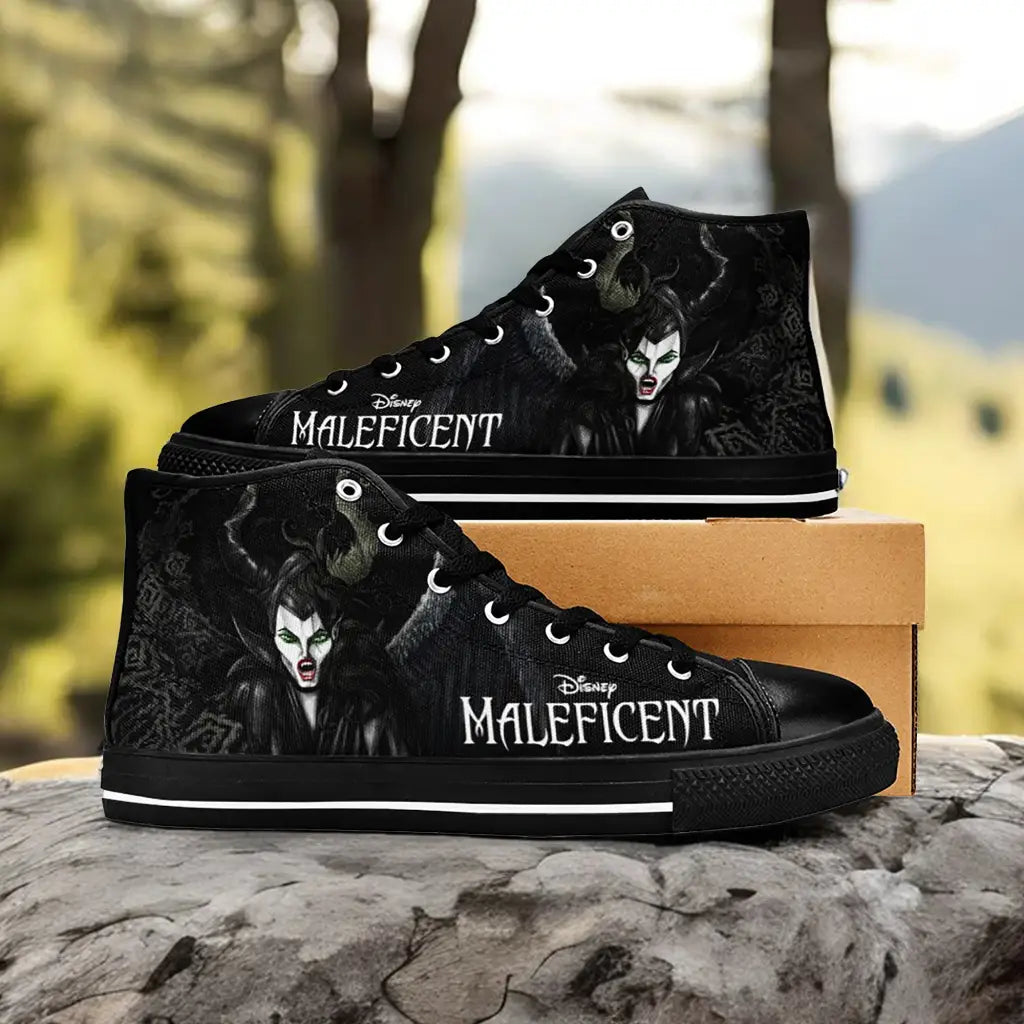 Maleficent Princess Aurora Custom High Top Sneakers Shoes