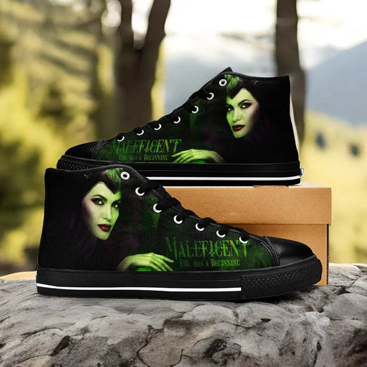 Maleficent Princess Aurora Custom High Top Sneakers Shoes