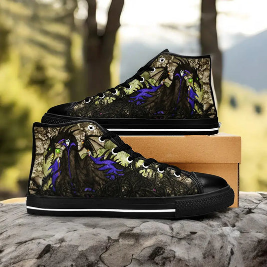 Maleficent Princess Aurora Custom High Top Sneakers Shoes