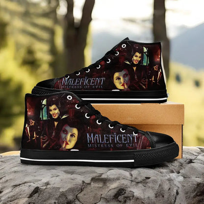 Maleficent Princess Aurora Custom High Top Sneakers Shoes