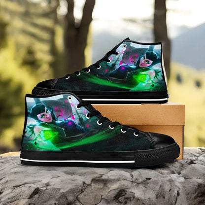 Maleficent Princess Aurora Custom High Top Sneakers Shoes