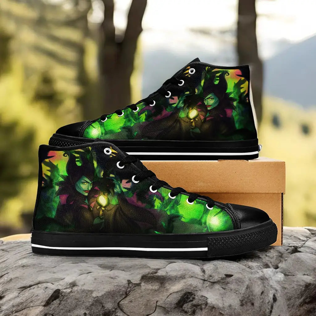 Maleficent Princess Aurora Custom High Top Sneakers Shoes