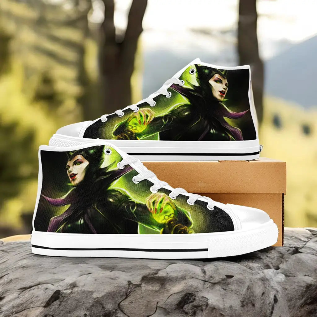 Maleficent Princess Aurora Custom High Top Sneakers Shoes