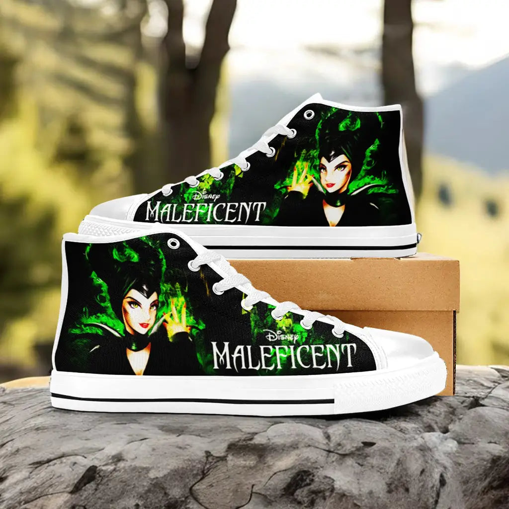 Maleficent Princess Aurora Custom High Top Sneakers Shoes