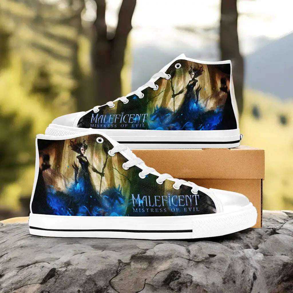 Maleficent Princess Aurora Custom High Top Sneakers Shoes