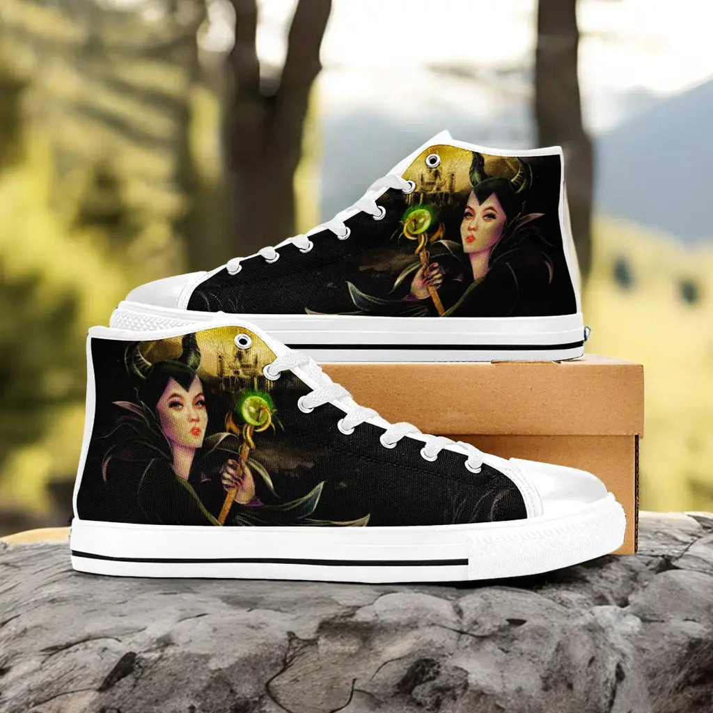 Maleficent Princess Aurora Custom High Top Sneakers Shoes