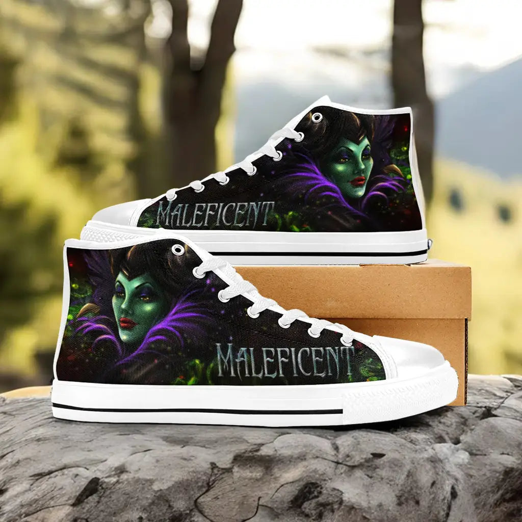 Maleficent Princess Aurora Custom High Top Sneakers Shoes