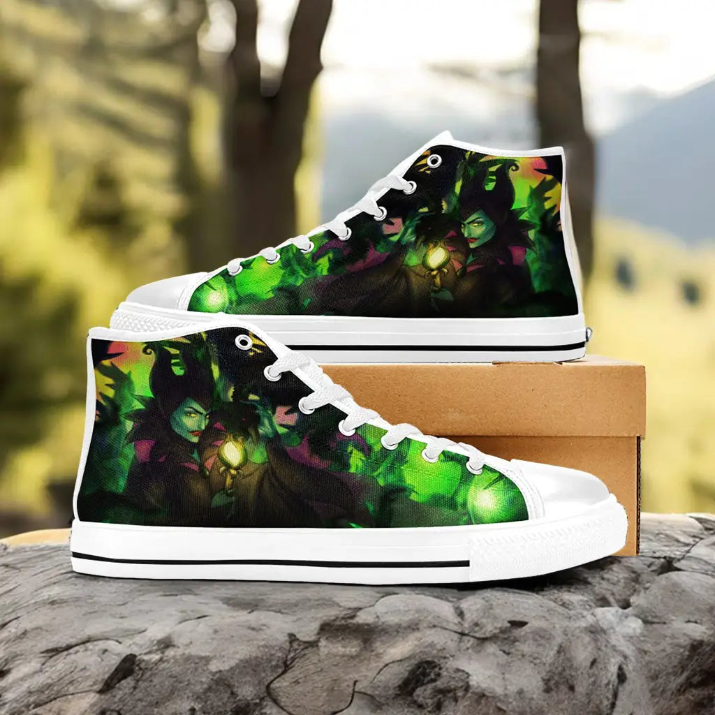 Maleficent Princess Aurora Custom High Top Sneakers Shoes