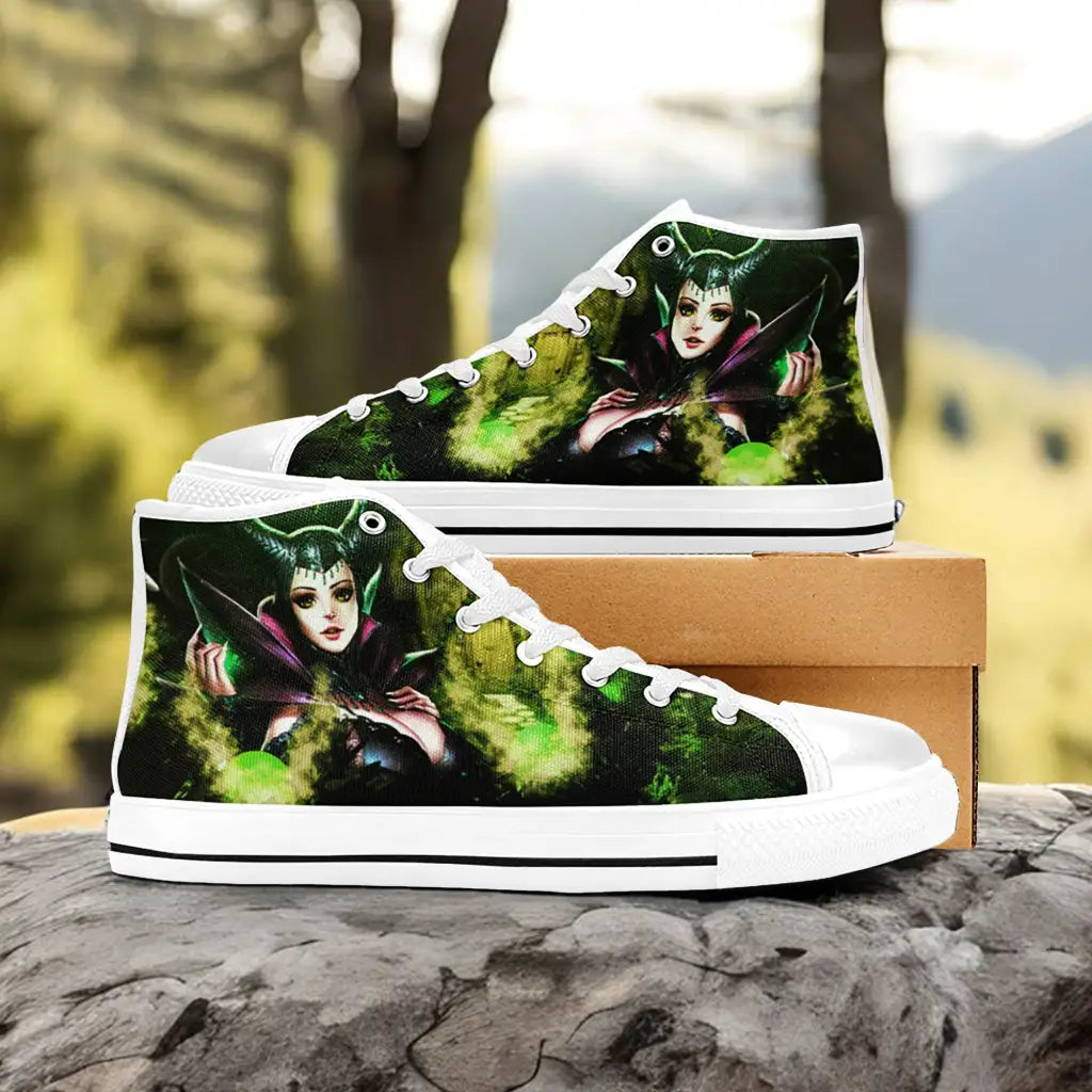 Maleficent Princess Aurora Custom High Top Sneakers Shoes