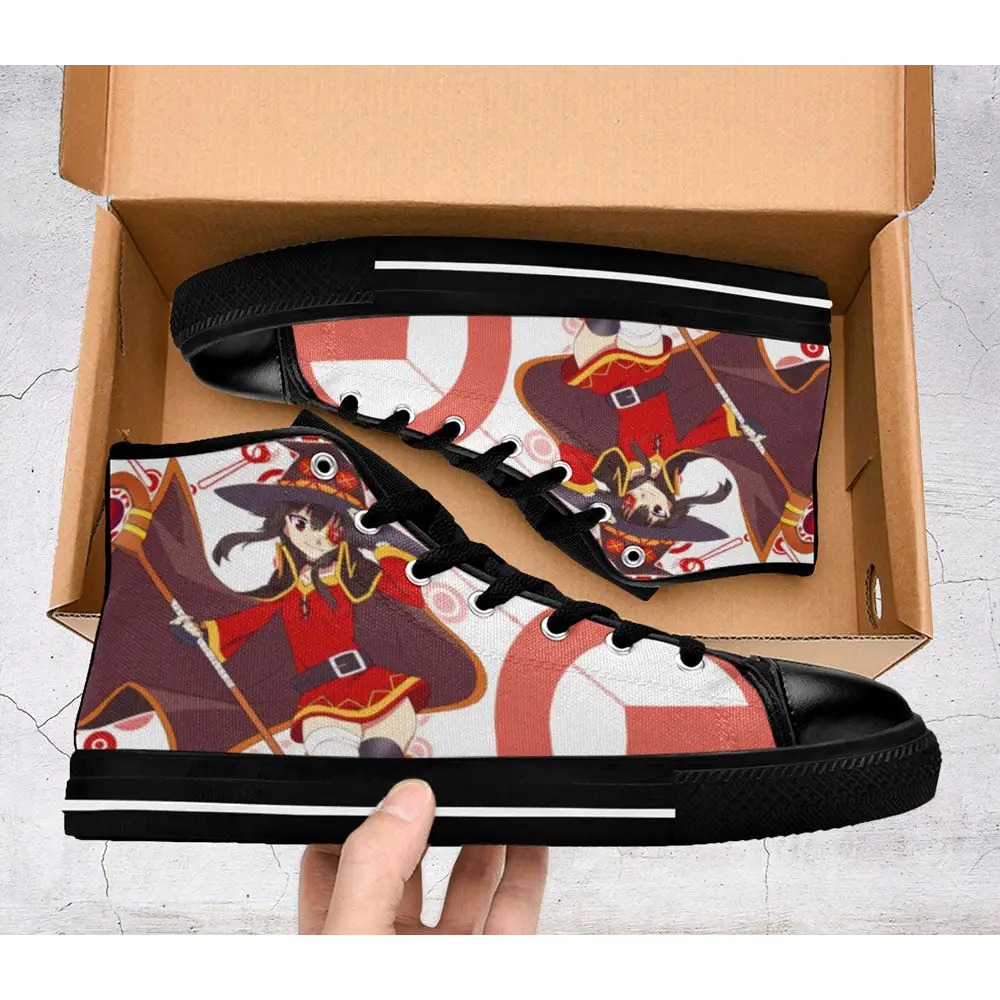 Megumin KonoSuba Kono Subarashii Sekai ni Shukufuku wo Shoes High Top Sneakers