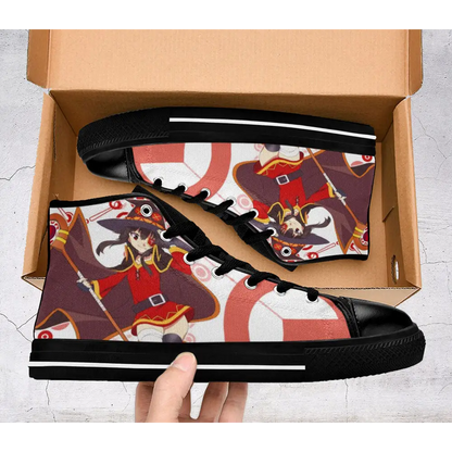 Megumin KonoSuba Kono Subarashii Sekai ni Shukufuku wo Shoes High Top Sneakers