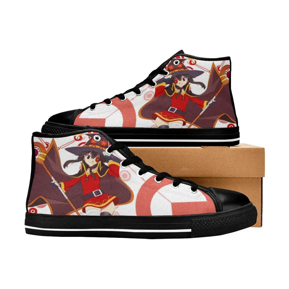 Megumin KonoSuba Kono Subarashii Sekai ni Shukufuku wo Shoes High Top Sneakers