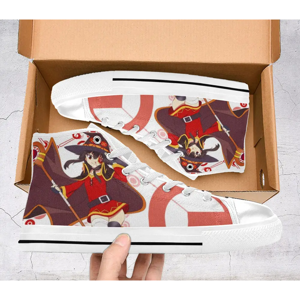 Megumin KonoSuba Kono Subarashii Sekai ni Shukufuku wo Shoes High Top Sneakers