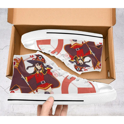 Megumin KonoSuba Kono Subarashii Sekai ni Shukufuku wo Shoes High Top Sneakers