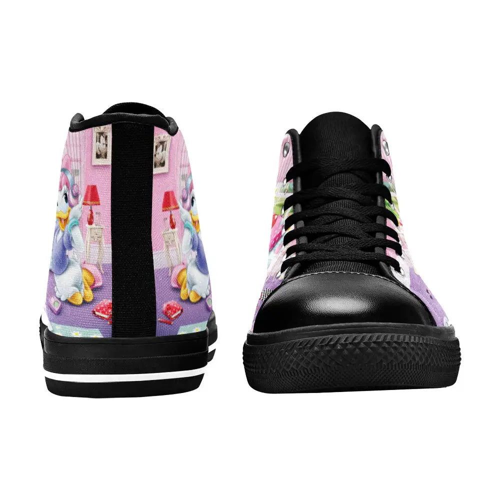 Minnie mouse and Daisy Duck Custom High Top Sneakers Shoes