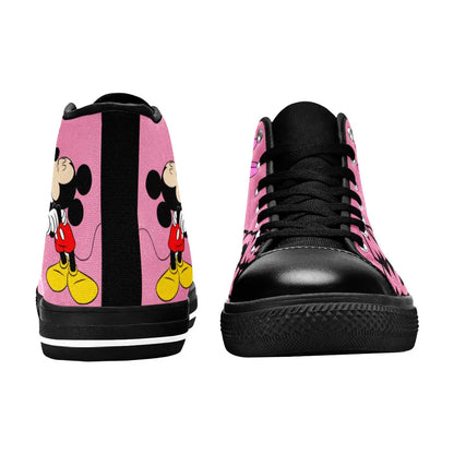 Minnie mouse and Mickey mouse Custom High Top Sneakers Shoes