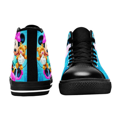 Minnie mouse and Mickey mouse Custom High Top Sneakers Shoes