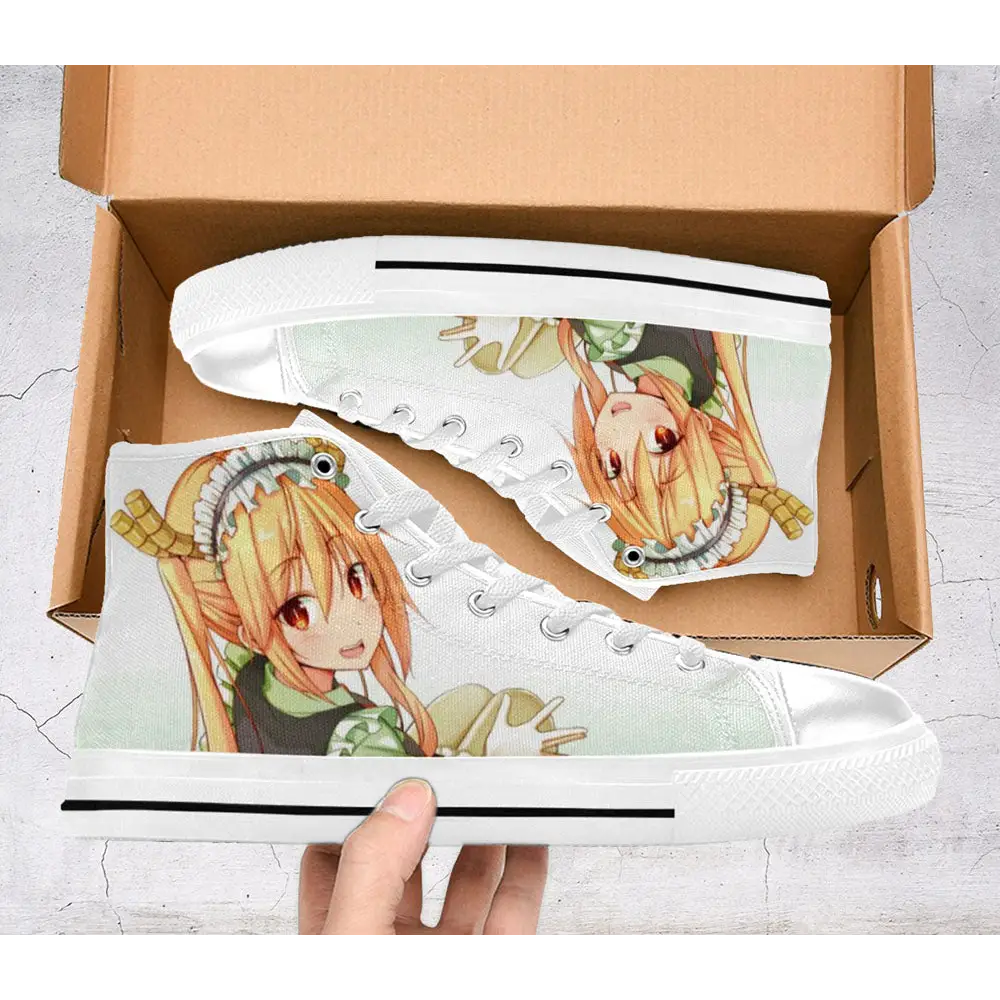 Miss Kobayashi Dragon Maid Shoes High Top Sneakers