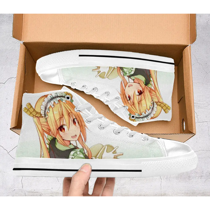 Miss Kobayashi Dragon Maid Shoes High Top Sneakers