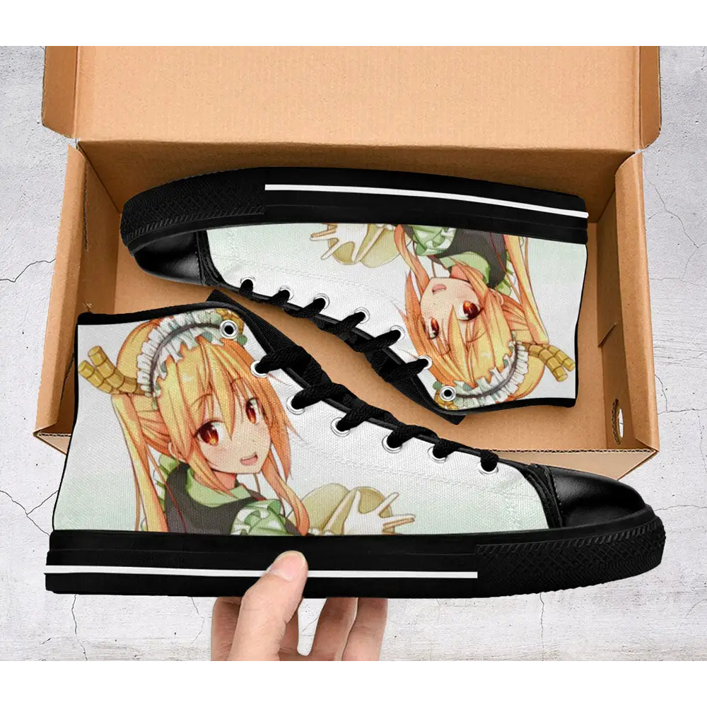 Miss Kobayashi Dragon Maid Shoes High Top Sneakers