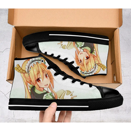 Miss Kobayashi Dragon Maid Shoes High Top Sneakers