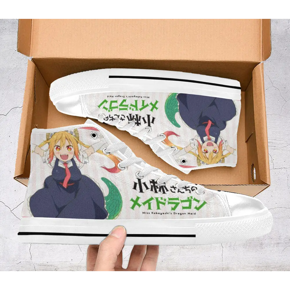 Miss Kobayashi Dragon Maid Shoes High Top Sneakers