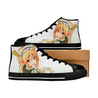 Miss Kobayashi Dragon Maid Shoes High Top Sneakers