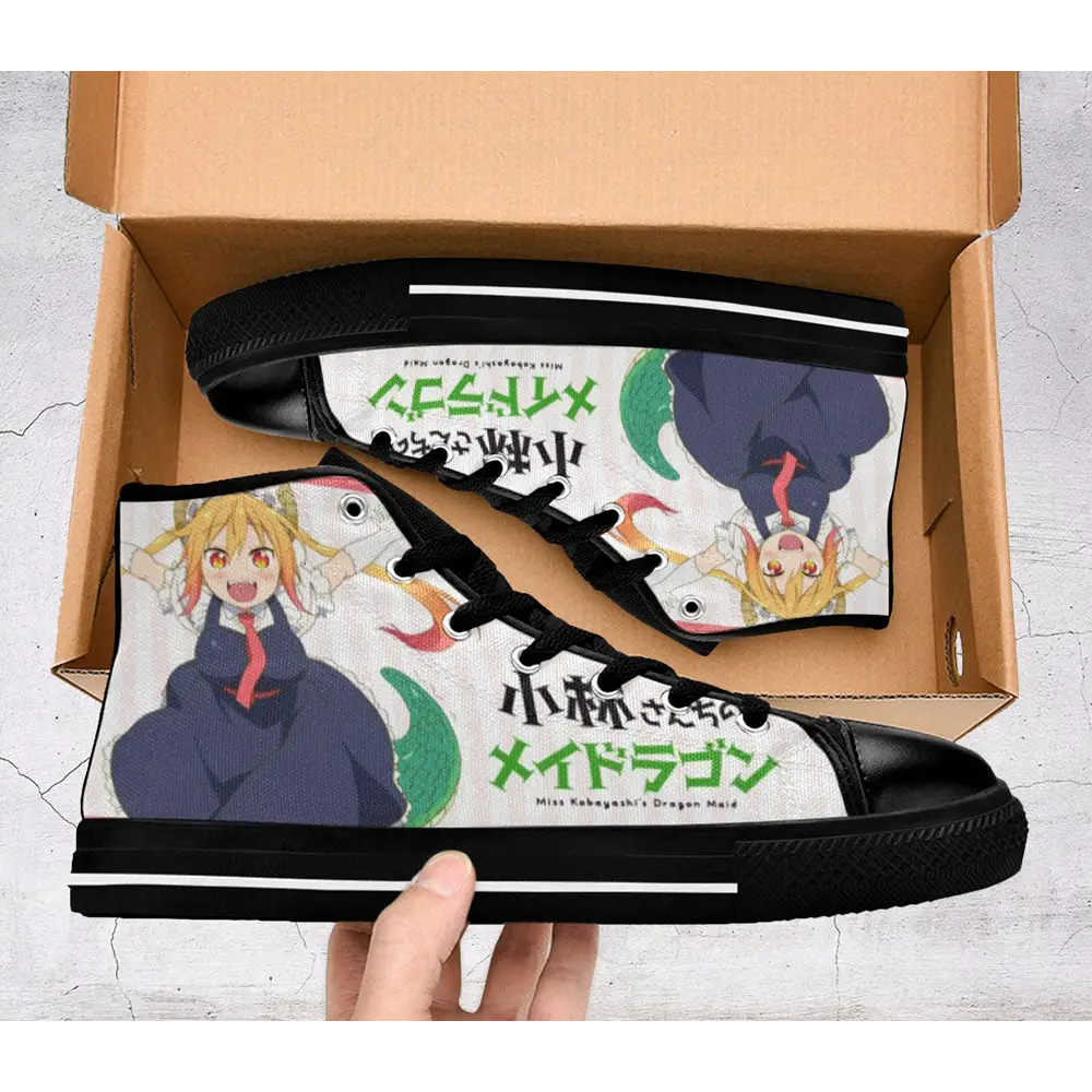 Miss Kobayashi Dragon Maid Shoes High Top Sneakers