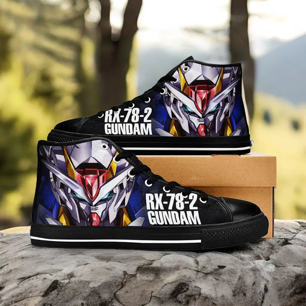 Mobile Suit Gundam Custom High Top Sneakers Shoes