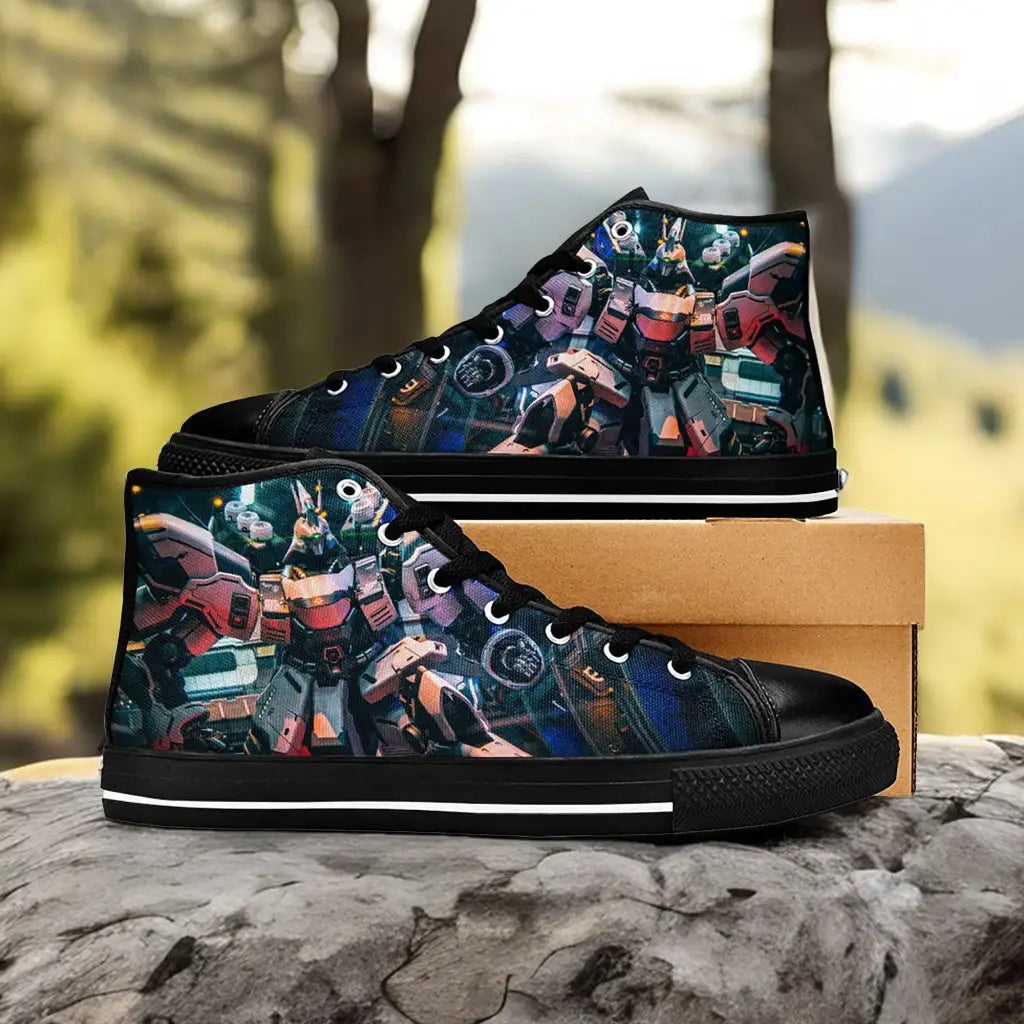 Mobile Suit Gundam Custom High Top Sneakers Shoes