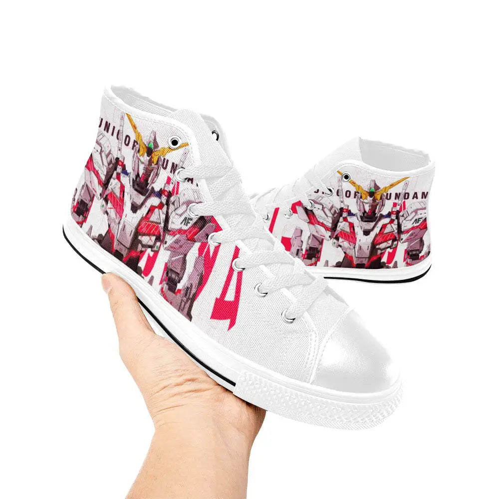 Mobile Suit Gundam Custom High Top Sneakers Shoes