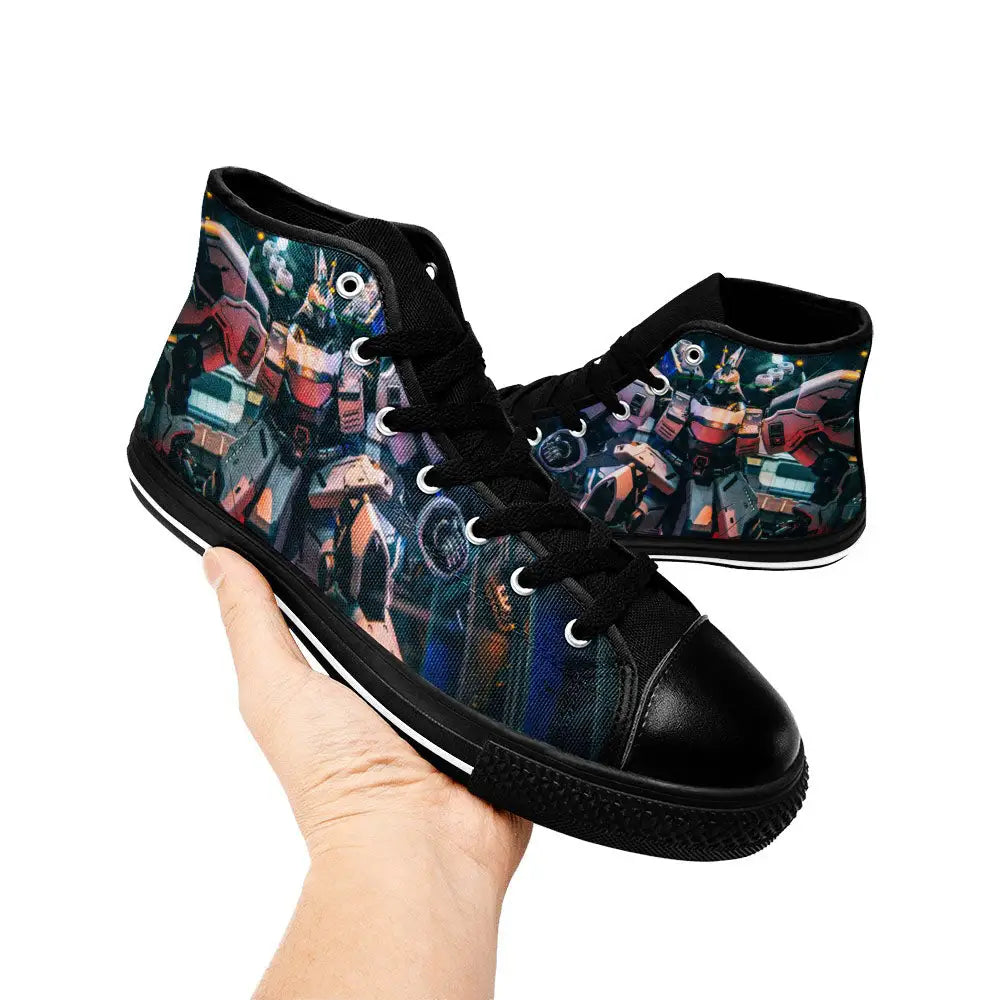 Mobile Suit Gundam Custom High Top Sneakers Shoes