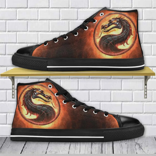 Mortal Kombat Scorpion Sub Zero Shoes High Top Sneakers