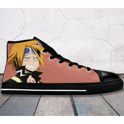 My Hero Academia Denki Kaminari Custom High Top Sneakers Shoes