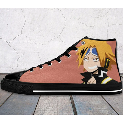 My Hero Academia Denki Kaminari Custom High Top Sneakers Shoes