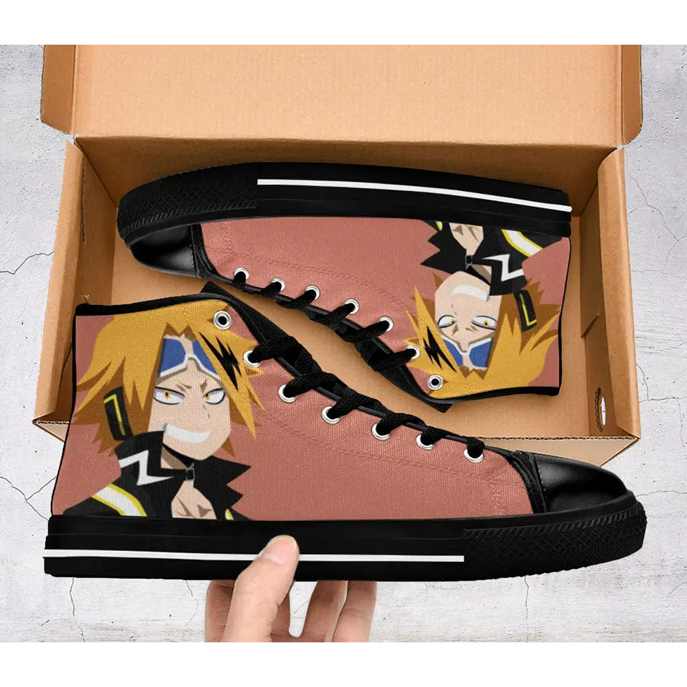 My Hero Academia Denki Kaminari Custom High Top Sneakers Shoes