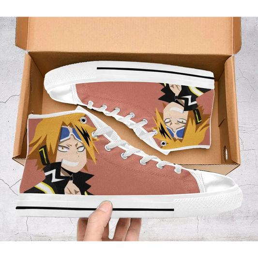 My Hero Academia Denki Kaminari Custom High Top Sneakers Shoes