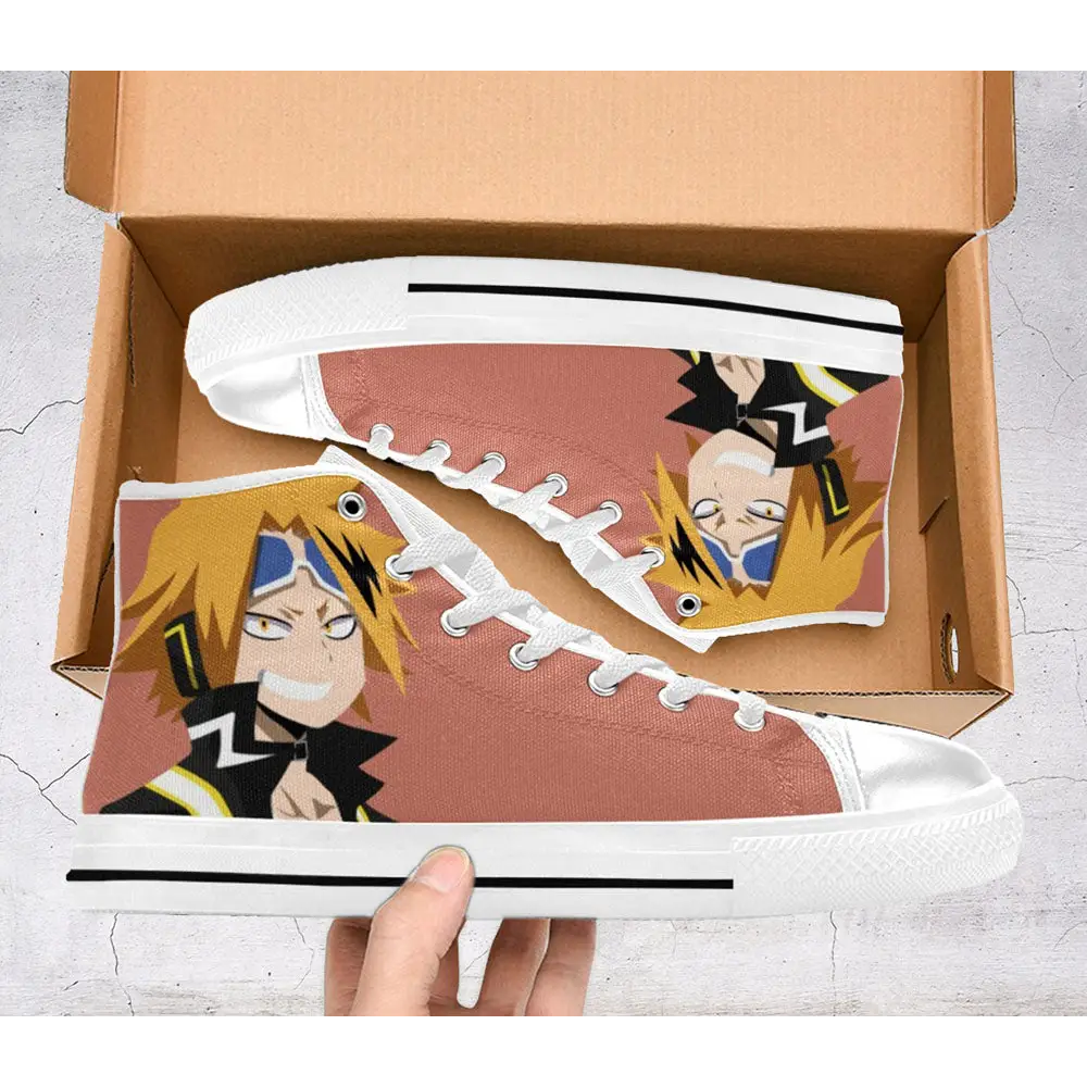 My Hero Academia Denki Kaminari Custom High Top Sneakers Shoes