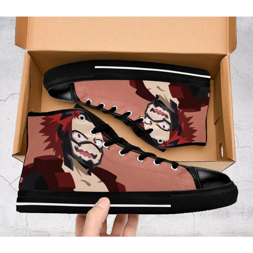 My Hero Academia Eijiro Kirishima Custom High Top Sneakers Shoes