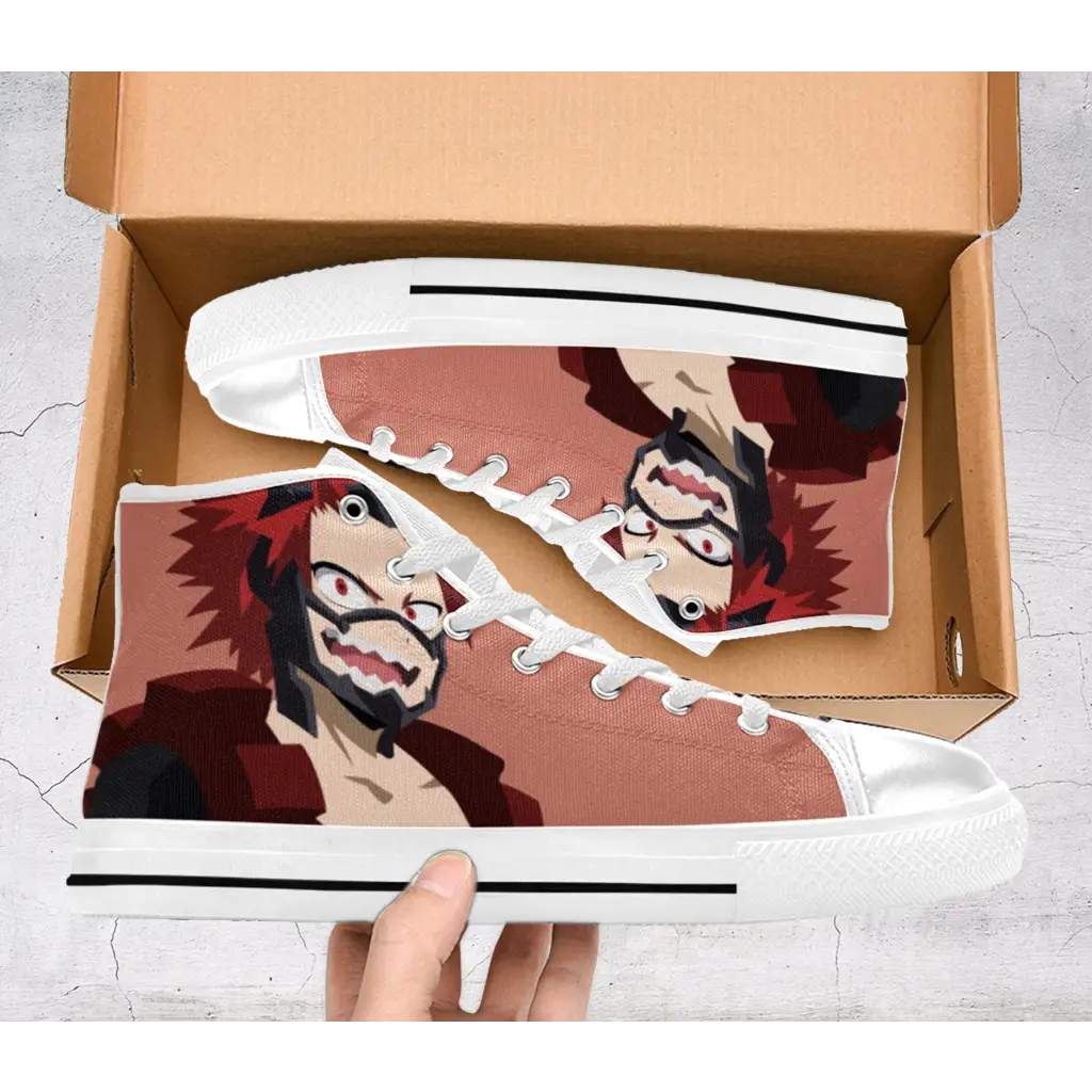 My Hero Academia Eijiro Kirishima Custom High Top Sneakers Shoes