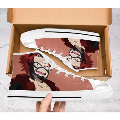 My Hero Academia Eijiro Kirishima Custom High Top Sneakers Shoes