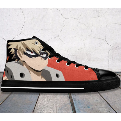 Boku No Hero Accademia Katsuki Bakugo Custom High Top Sneakers Shoes