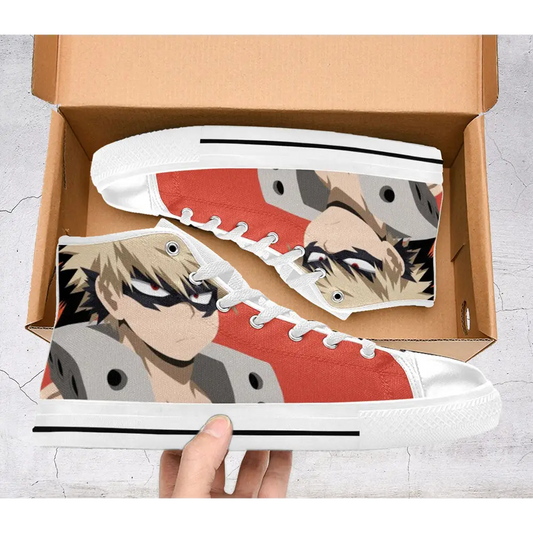 Boku No Hero Accademia Katsuki Bakugo Custom High Top Sneakers Shoes
