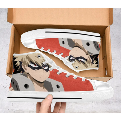 Boku No Hero Accademia Katsuki Bakugo Custom High Top Sneakers Shoes