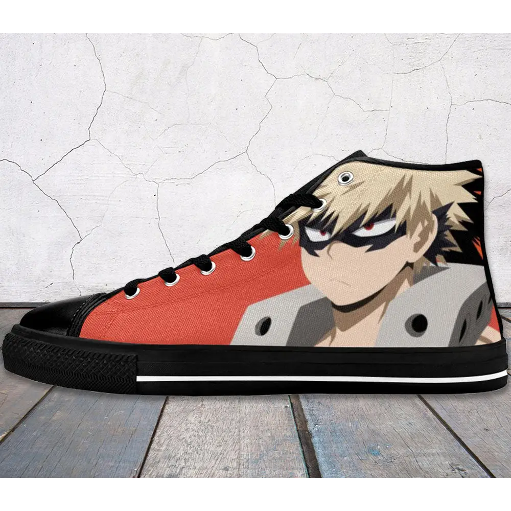 Boku No Hero Accademia Katsuki Bakugo Custom High Top Sneakers Shoes