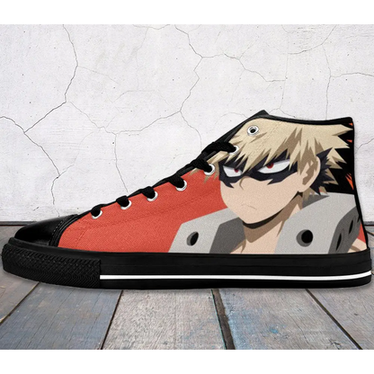 Boku No Hero Accademia Katsuki Bakugo Custom High Top Sneakers Shoes