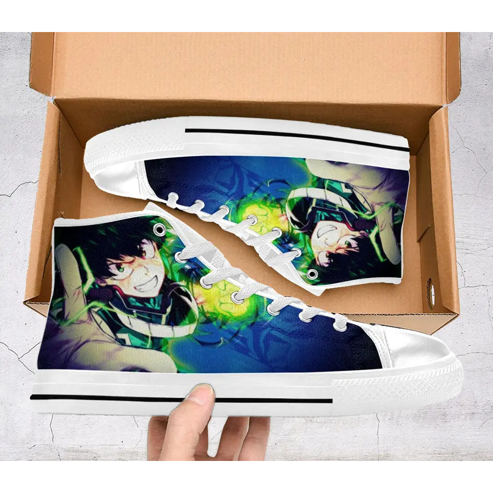 My Hero Academia Deku Izuku Midoriya Custom High Top Sneakers Shoes