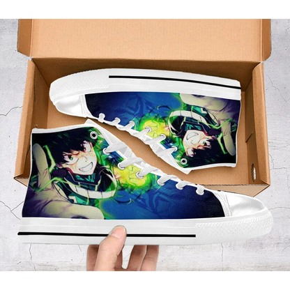 My Hero Academia Deku Izuku Midoriya Custom High Top Sneakers Shoes